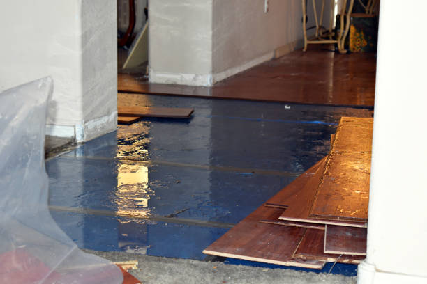 Professional Water Damage Restoration technician working in Belpre, OH